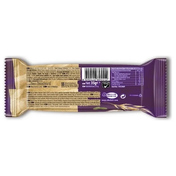 Eti Lifalif Kırmızı Meyveli Yulaf Bar 35 Gr 16'lı - Görsel 8