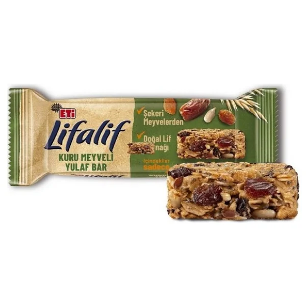 Eti Lifalif Kuru Meyveli Yulaf Bar 35 Gr 16'lı - Görsel 3