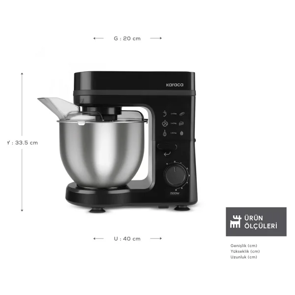 Karaca Maestrochef Stella 1500 W 5 Lt Hamur Yoğurma Makinesi - Görsel 2
