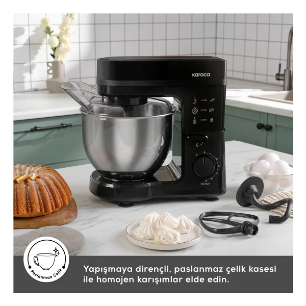 Karaca Maestrochef Stella 1500 W 5 Lt Hamur Yoğurma Makinesi - Görsel 8
