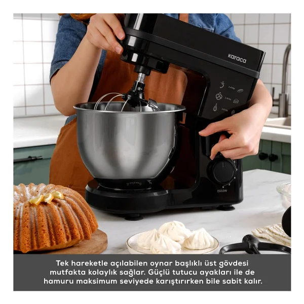 Karaca Maestrochef Stella 1500 W 5 Lt Hamur Yoğurma Makinesi - Görsel 9