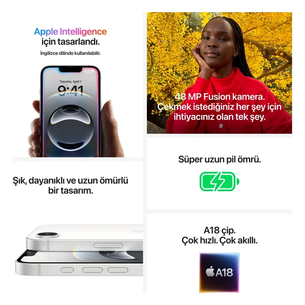 iPhone 16e 128 GB Siyah - Görsel 7