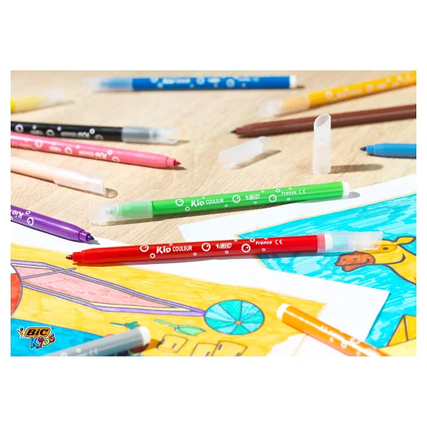Bic Kid Couleur Ultra Yıkanabilir 24'lü Keçeli Kalem Seti - Görsel 8