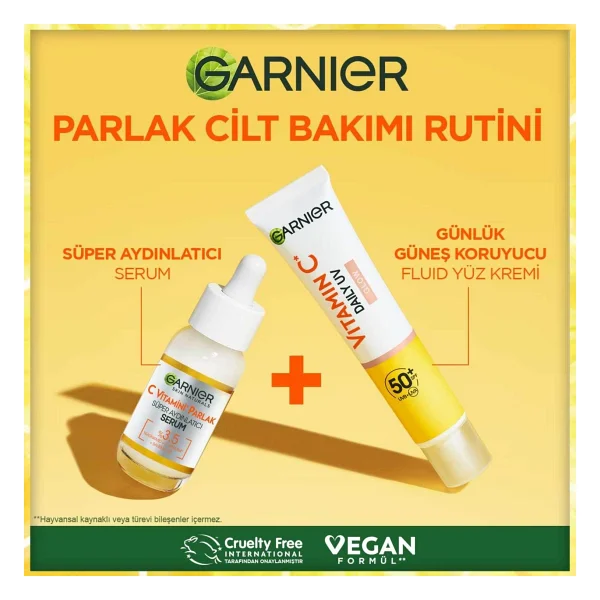 Garnier C Vitamini Işıltılı Doku 40 Ml 50 Faktör Renkli Güneş Kremi - Görsel 8