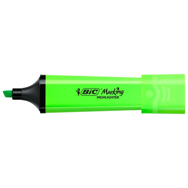 Bic Marking Flat Highlighter 12'li Yeşil Fosforlu Kalem - Görsel 8