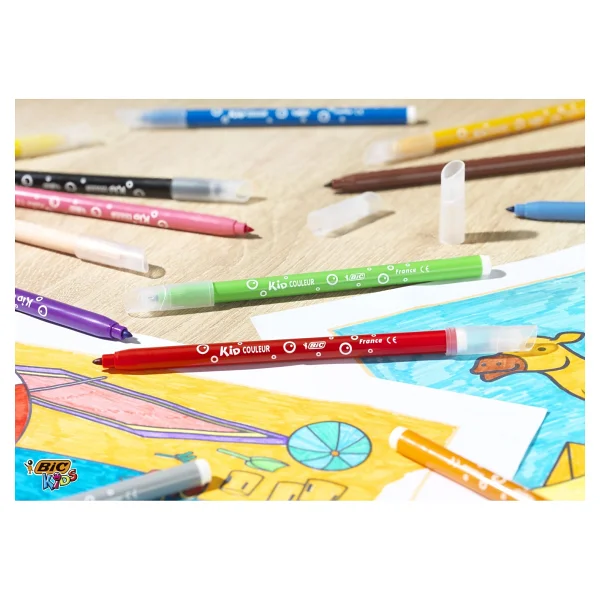 Bic Kid Couleur Ultra Yıkanabilir 12'li Keçeli Kalem Seti - Görsel 5