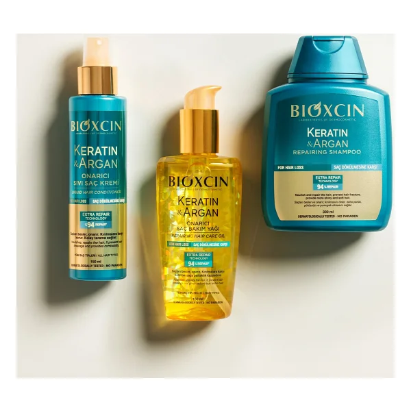 Bioxcin Keratin & Argan Onarıcı 150 Ml Sıvı Saç Kremi - Görsel 3