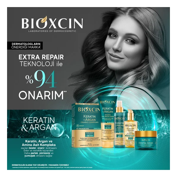 Bioxcin Keratin & Argan Onarıcı 150 Ml Sıvı Saç Kremi - Görsel 7