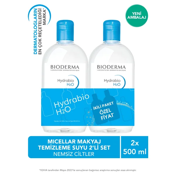 Bioderma Hydrabio H2o Micellar 500 Ml 2 Adet Yüz Temizleme Suyu - Görsel 9