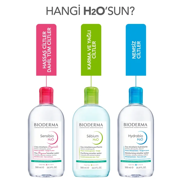 Bioderma Sebium H2O Micellar 500 ml Yüz Temizleme Suyu - Görsel 6