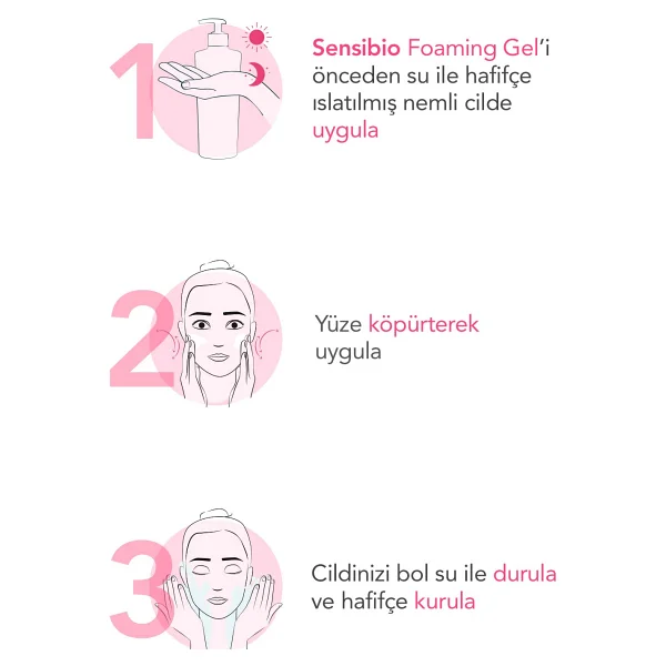 Bioderma Sensibio Foaming Gel 200 Ml Yüz Temizleme Jeli - Görsel 10