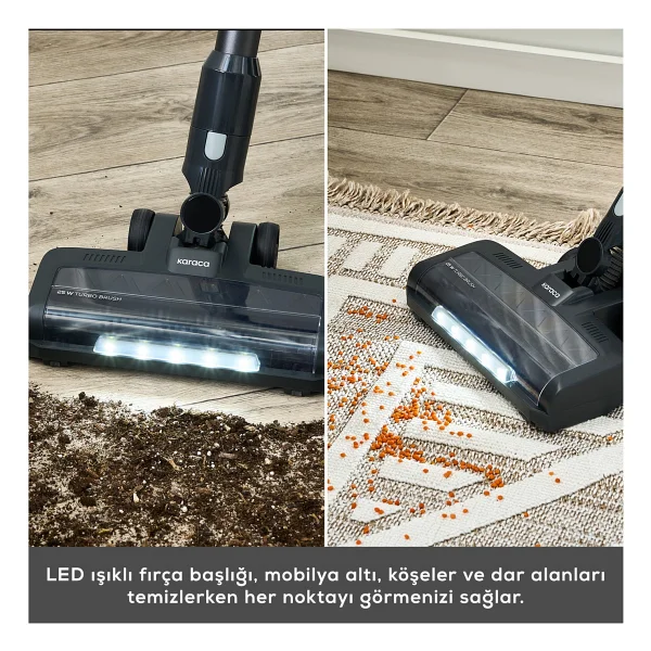 Karaca Vantuz Power Up Pro Dikey Süpürge - Görsel 5