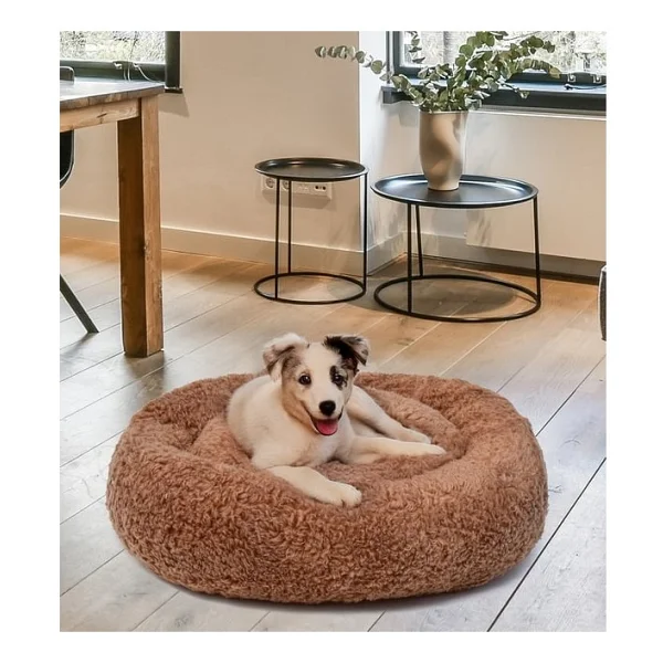 Pabtex Peluşçu Dayı Peluş Köpek Yatağı - Yumuşak Ve Konforlu Evcil Hayvan Yatağı - Gri - Görsel 8