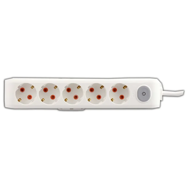 Viko Multi-Let 90117501 Topraklı Anahtarlı Beyaz 1 M 5'li Priz - Görsel 2