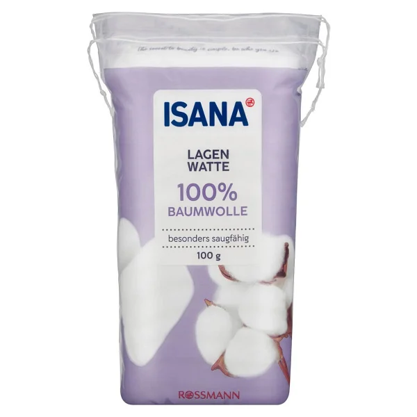 Isana 100% Pamuk Makyaj Temizleme Mendilleri Yüksek Emicilik Özelliğiyle 100 G - Görsel 5