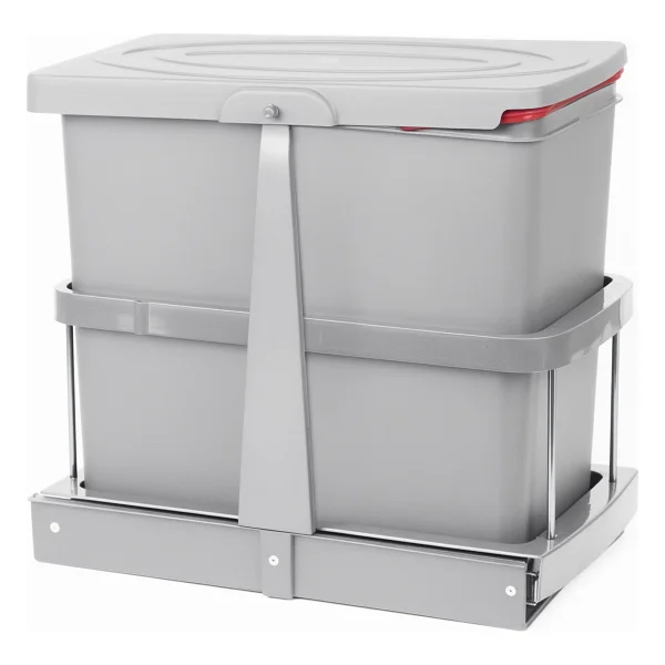 Pyramith Gri 24 Litre Teleskopik Raylı Çöp Kovası (P9156) - Görsel 3