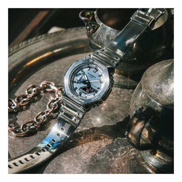 Casio G-Shock G-Steel Gm-2100ym-8adr Gümüş Erkek Kol Saati - Görsel 4