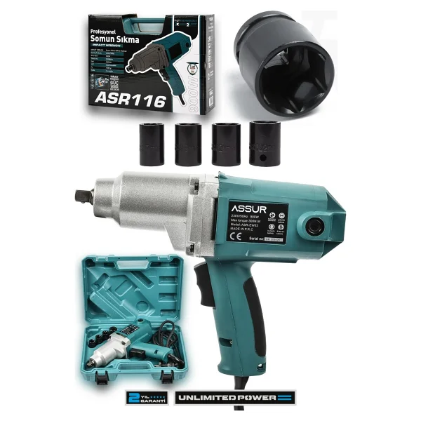 Assur Elektrikli 900w 300nm Somun Sıkma Sökme Makinesi - Görsel 4
