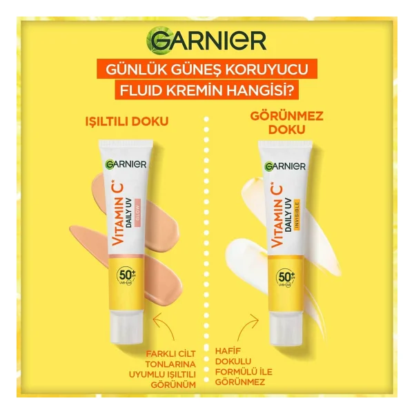 Garnier C Vitamini Görünmez Doku 40 Ml 50 Faktör Güneş Kremi - Görsel 7