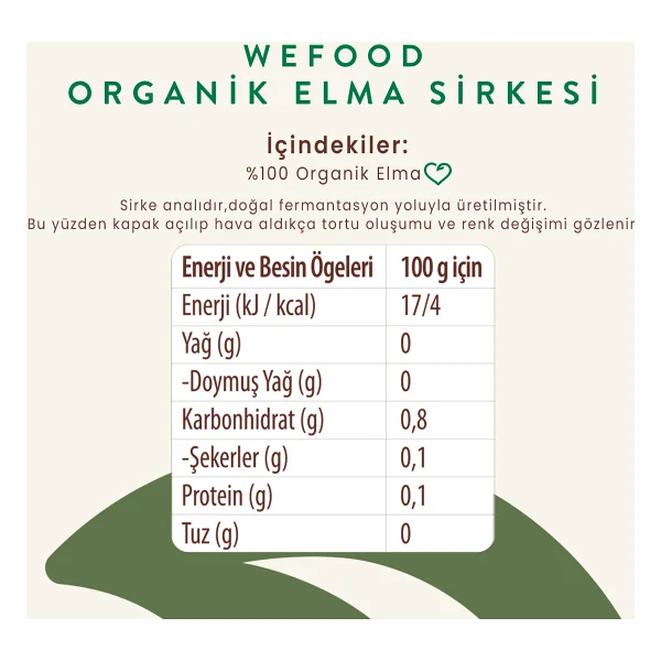 Wefood Elma Sirkesi 500 Ml 2'li - Görsel 3