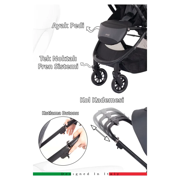 Prego 2029 Venüs Premium Travel Sistem Bebek Arabası - Görsel 4