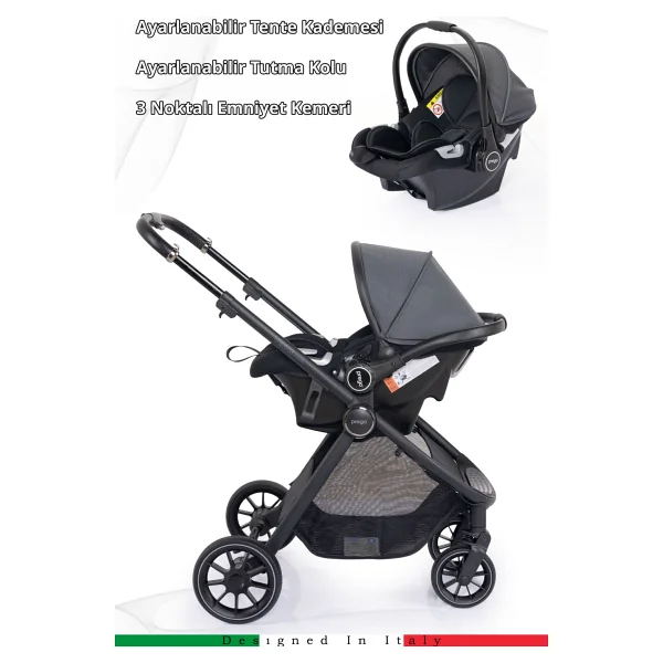 Prego 2029 Venüs Premium Travel Sistem Bebek Arabası - Görsel 5