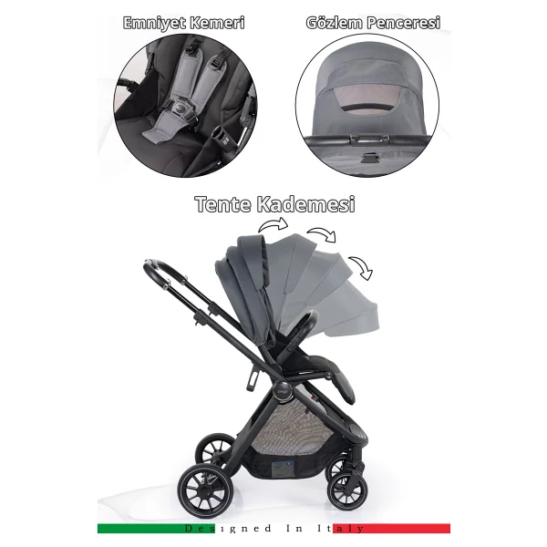 Prego 2029 Venüs Premium Travel Sistem Bebek Arabası - Görsel 8