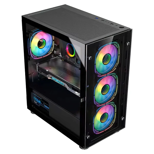 IZOLY D3 Lıch Kıng 4X120MM ARG FAN Gaming Kasa 500W PSU - Görsel 2