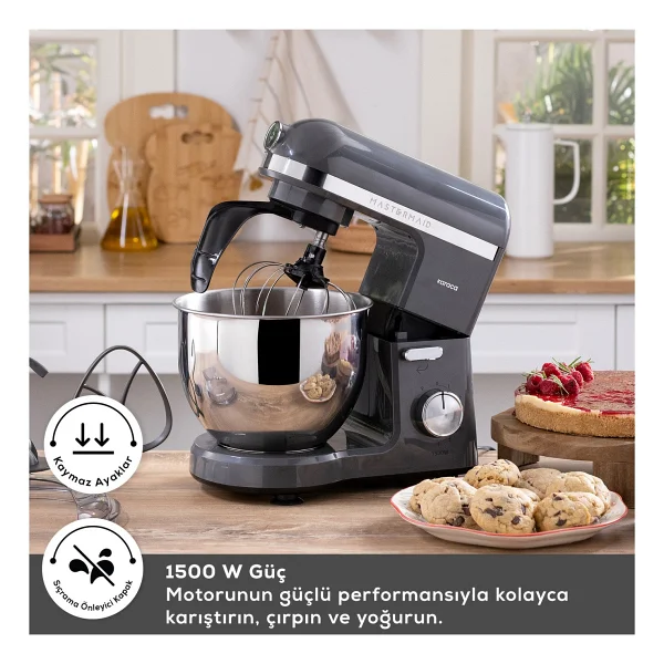 Karaca Mastermaid Chef Pro Çift Kollu 1500 W 5 Lt Mutfak Şefi - Görsel 4
