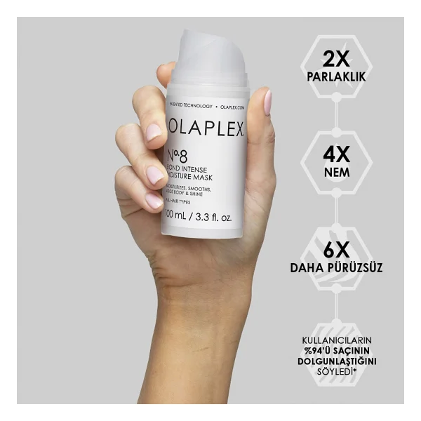 Olaplex No 8 Bond Intense Moisture Mask 100 Ml Saç Maskesi - Görsel 6
