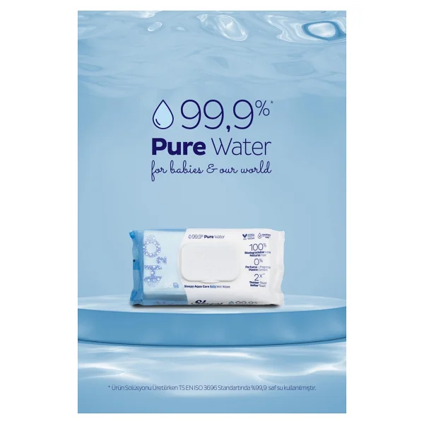 Sleepy Aquacare H2o Yenidoğan 50 Yaprak 2'li Paket Islak Mendil - Görsel 3