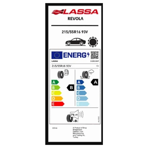 Lassa Revola 215/55 R16 93v Yaz Lastiği - 2025 - Görsel 2