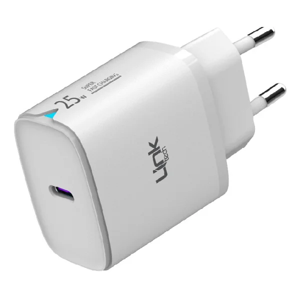 Linktech C310 25 W Beyaz Hızlı Şarj Adaptörü - Görsel 3