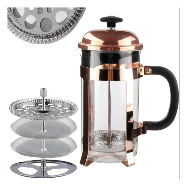 Epinox French Press 350 ml Rose Altın DÜZ-350B - Görsel 2