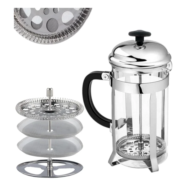 Epinox French Press 350 ml DÜZ-350D - Gümüş - Görsel 5