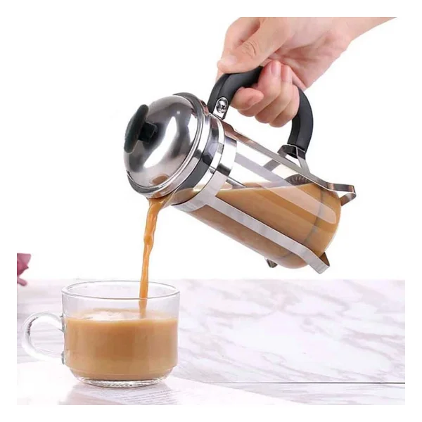 Epinox French Press 350 ml DÜZ-350D - Gümüş - Görsel 3