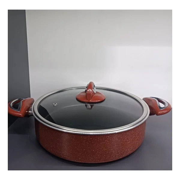 Taç Titan 22 Cm Basık Granit Tencere - Görsel 6