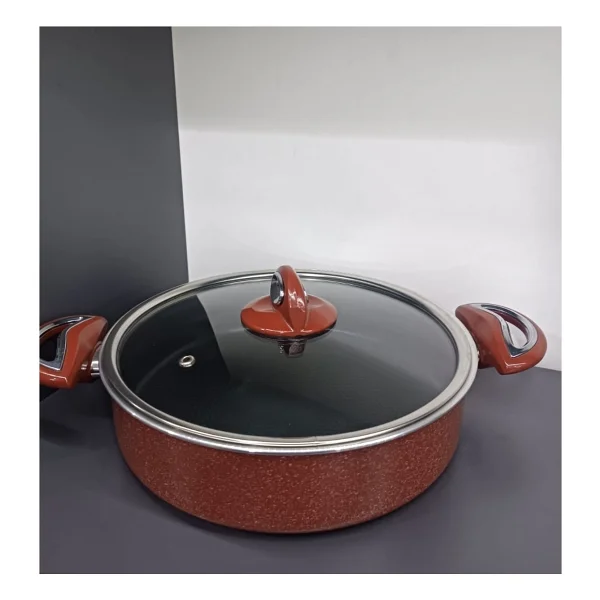 Taç Titan 22 Cm Basık Granit Tencere - Görsel 2