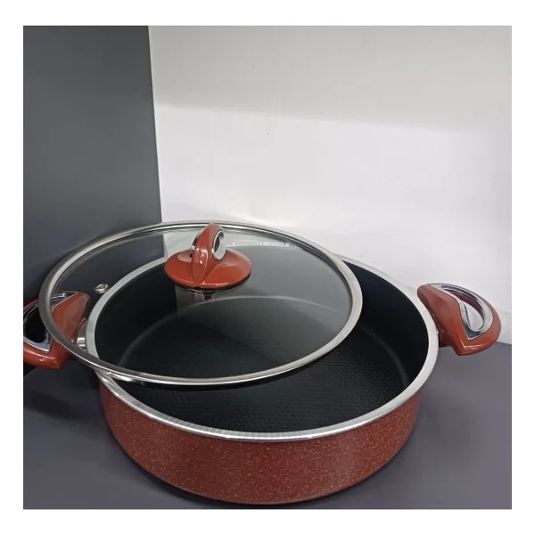 Taç Titan 22 Cm Basık Granit Tencere - Görsel 3
