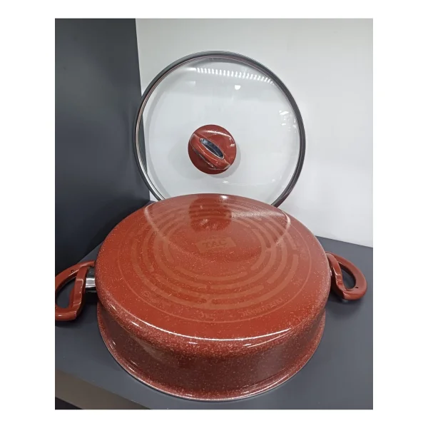 Taç Titan 22 Cm Basık Granit Tencere - Görsel 4
