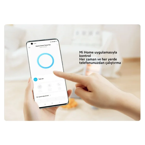 Xiaomi Kule Tipi Vantilatör - Beyaz - Görsel 3