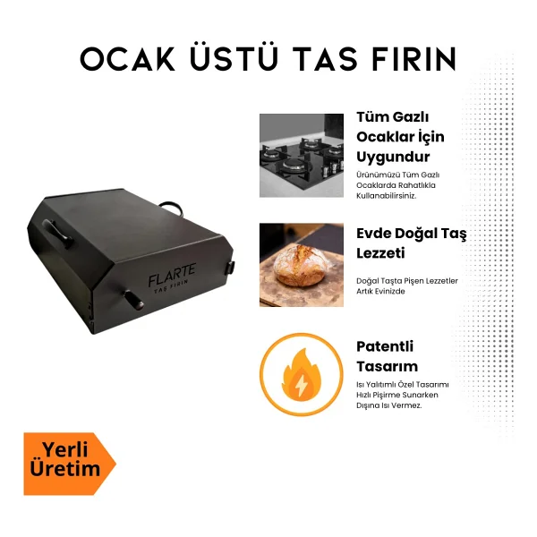 Flarte Taş Fırın Flarte Ocak Üstü Taş Fırın - Görsel 3
