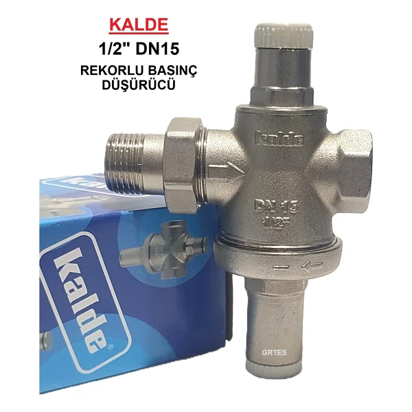Kalde 1/2" Dn15 Rekorlu Su Basınç Düşürücü - Pressure Reducing Valves - Görsel 4