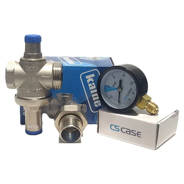 Kalde 3/4" Dn20 Rekorlu Su Basınç Düşürücü + Case Manometre - Pressure Reducing Valves (With Manometer) - Görsel 2