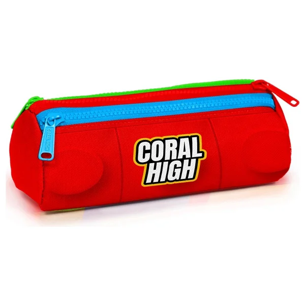 Coral High 22091 Blok Desenli 3 Bölmeli Kalemlik - Görsel 6