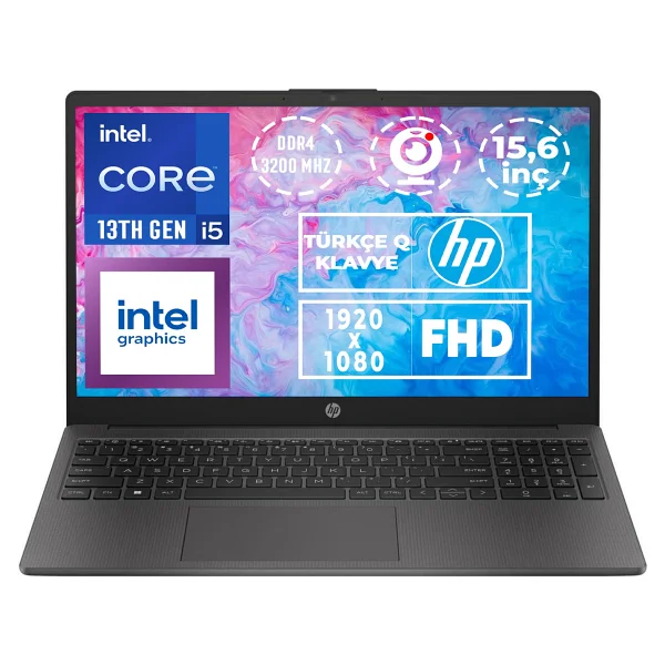Hp 250 G10 B2nc5es İ5-1334u 16 GB 512 GB SSD Iris Xe Graphics 15.6" Full HD Notebook - Görsel 6