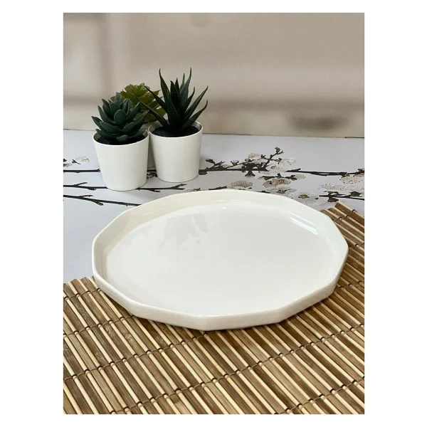 Acar Hexagon Art Pasta Tabağı 21 Cm - Görsel 2