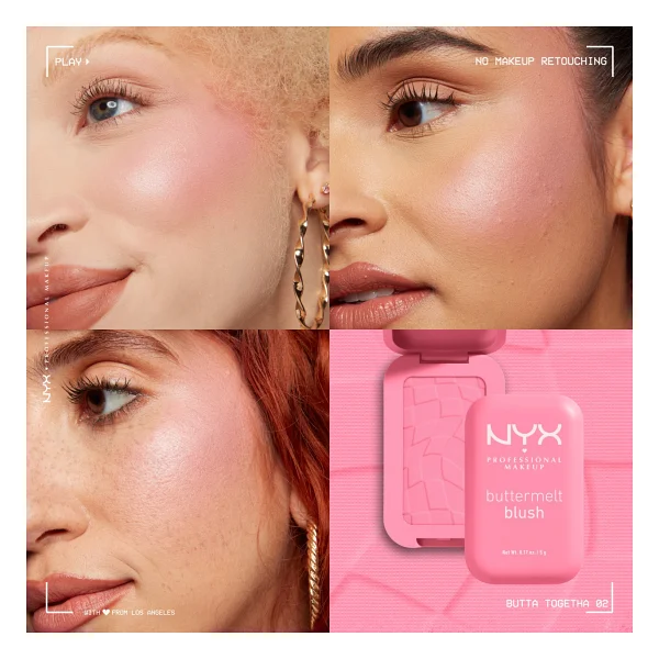 Nyx Professional Makeup Buttermelt 02 Butta Together Krem Allık - Görsel 4