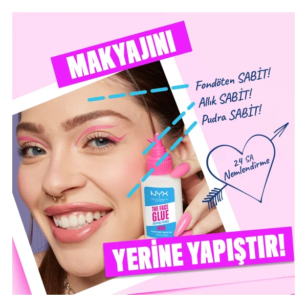 Nyx Professional Makeup Face Glue Nemlendirici 35 Ml Makyaj Bazı - Görsel 3