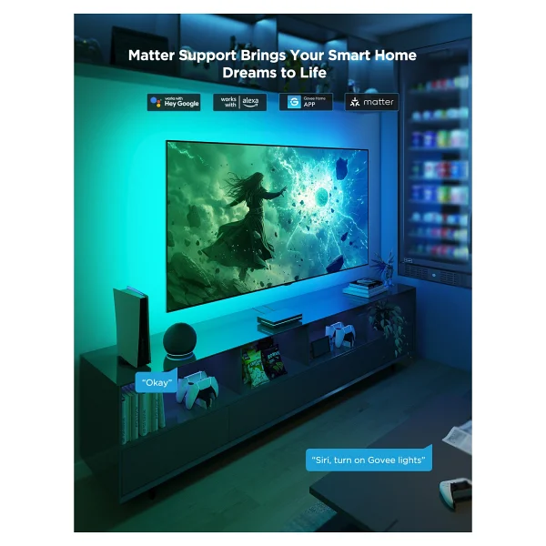 Govee AI Sync Box 2 Rgbıc H6604 55-65 İnç TV Arkası LED Aydınlatma - Görsel 2
